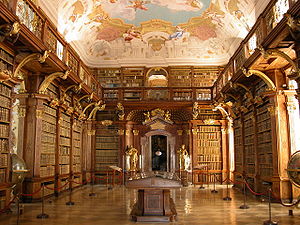 Image source: http://upload.wikimedia.org/wikipedia/commons/thumb/2/2b/Melk_-_Abbey_-_Library.jpg/300px-Melk_-_Abbey_-_Library.jpg