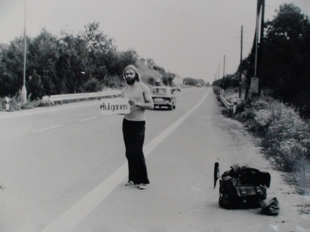 Olaf Schwarz hitchhiking